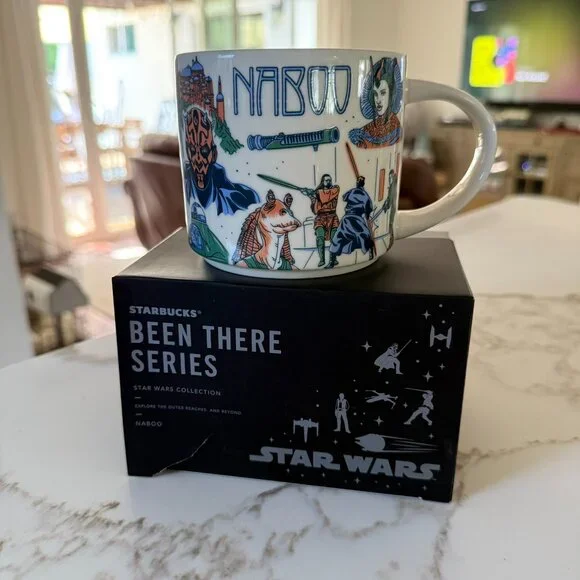 Star Wars / Disney Starbucks Naboo, Nevarro, Ahch-To "been there" 3-mug set - Picture 10 of 15